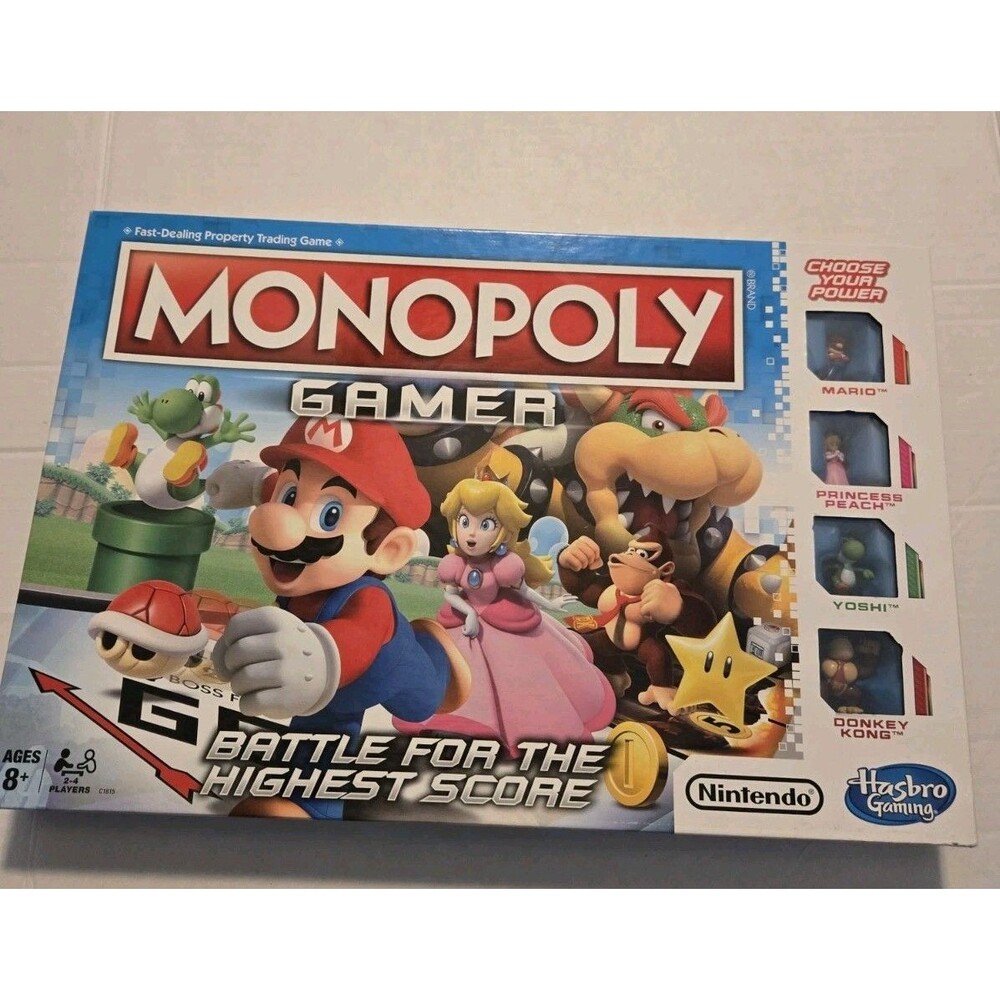 Monopoly Gamer Edition Nintendo Super Mario Board Game Brand New